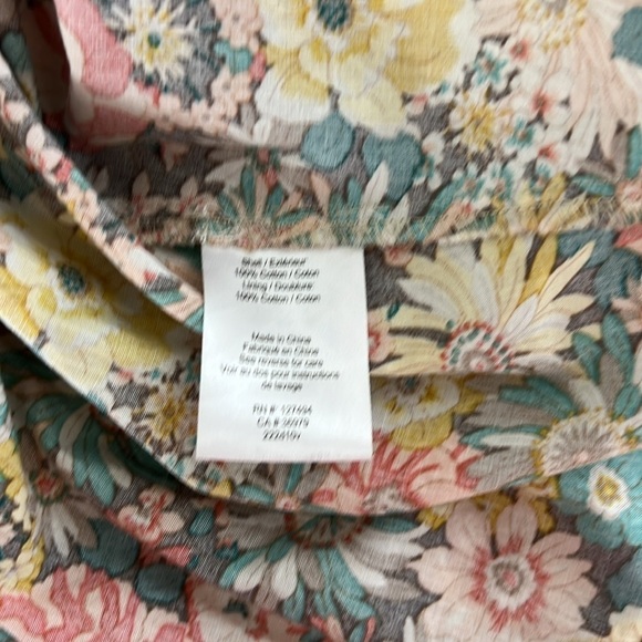 Heartloom Sz M Kendra Mini Dress Floral Babydoll Smocked Back Tiered - Picture 8 of 11